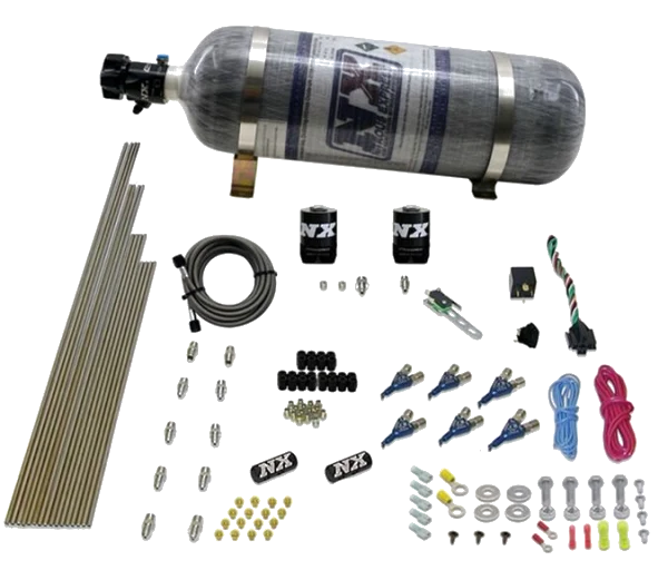 6 Cylinder Direct Port Gas 150-375Hp with 12Lb Carbon Bottle Nitroux Express NX 80006-12