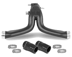 Y-charge pipe kit Wagner Tuning for Porsche 991.1 Turbo (S) stock intercooler - WT-001100006-KIT.991.1.OEM