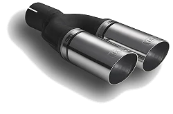 Uniwersalna końcówka tłumika okrągła 60mm długość 220mm średnica montażowa 50mm - N2-05*/50