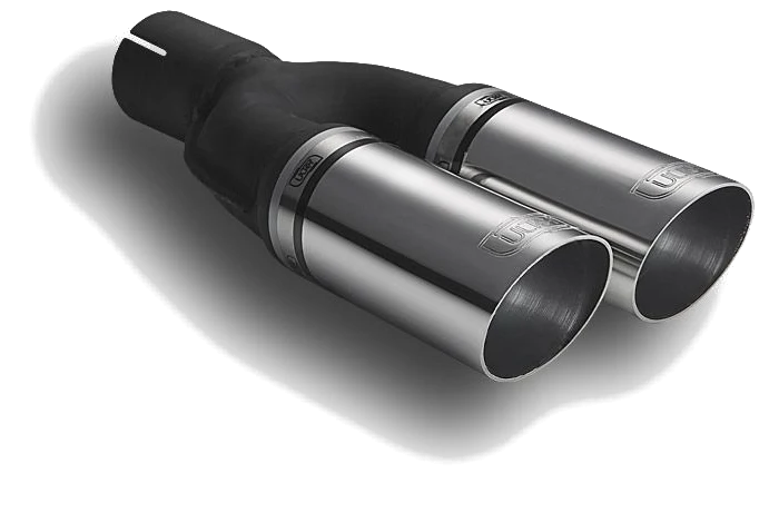 Uniwersalna końcówka tłumika okrągła 60mm długość 220mm średnica montażowa 50mm - N2-05*/50