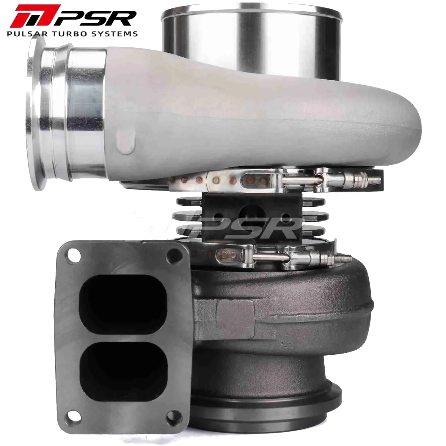Turbosprężarka Pulsar PSR 485DG 1.25 T4 Divided wlot 1/2" Marmon wylot Łożyska kulkowe