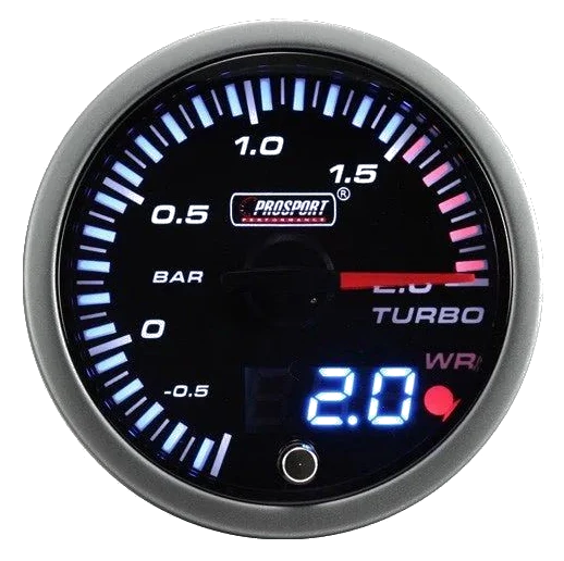 RTMG Performance 52mm JDM Series Electrical Boost Gauge
