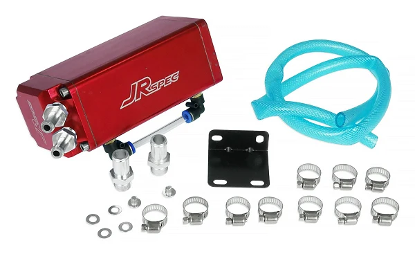 Oil catch tank JRspec model 02 Czerwony 16mm