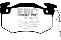 DP489 Klocki hamulcowe ULTIMAX2 EBC Brakes Citroen COMMERCIAL C15 Peugeot 205 Peugeot COMMERCIAL 205 Van 305 Van Renault 9 11 18 Estate 2