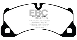 DP41835R Klocki hamulcowe YELLOWSTUFF EBC Brakes Porsche Cayenne 9PA Cayenne 92A Cayenne Coupe Macan Panamera 970 Panamera 2nd Gen 971 Taycan Volkswagen Touareg 1st Gen Touareg 2nd Gen Porsc