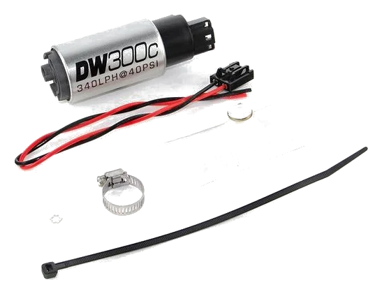 DeatschWerks DW300C Compact Fuel Pump with Install Kit