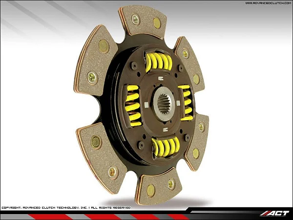 Tarcza sprzęgła ACT 6 PAD, Nissan Silvia/200SX 2.0l SR20DET S14 S15 / Nissan Skyline R32&R33 RB20/RB25 90-98 / Nissan Pulsar-R SR20DET AWD 90-98