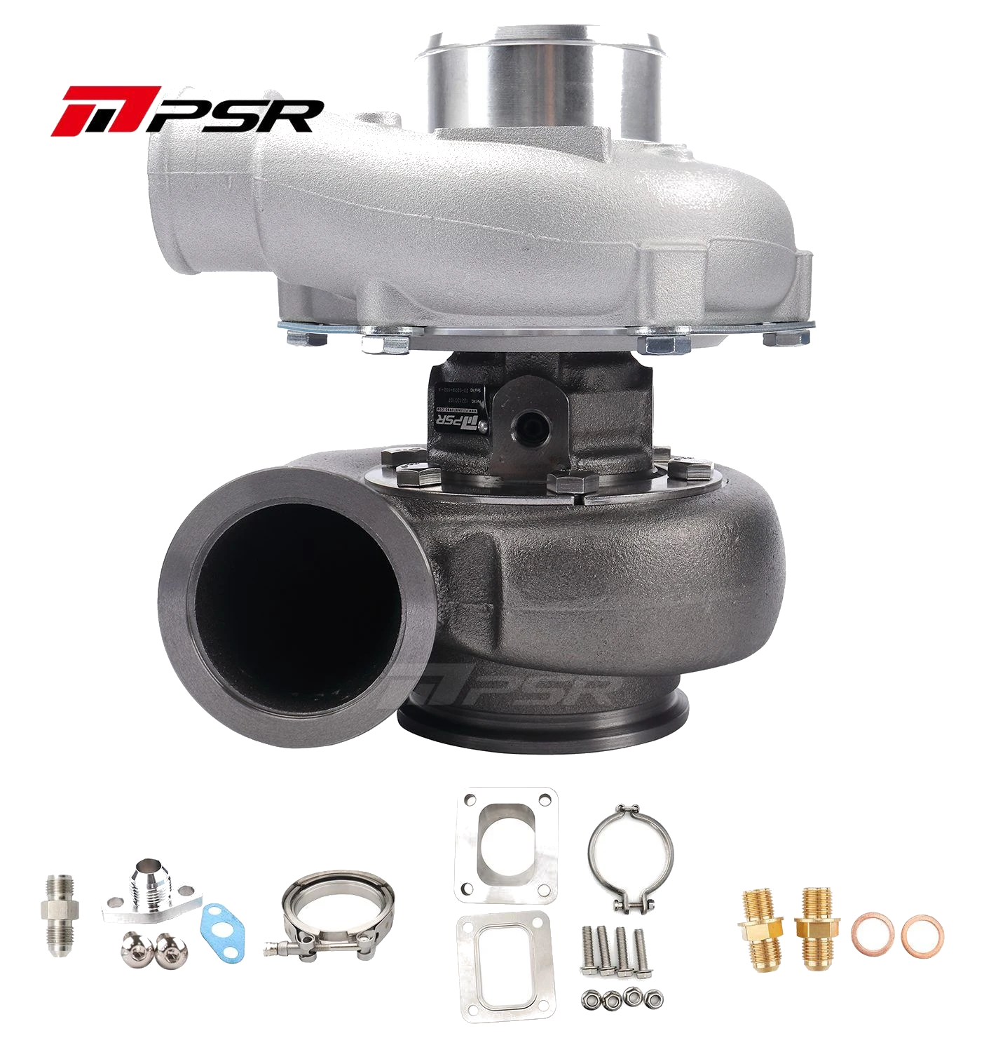 Turbosprężarka Pulsar PSR 3576 Gen2 1.01 Adapter T4 wlot 3" V-Band wylot Łożyska kulkowe