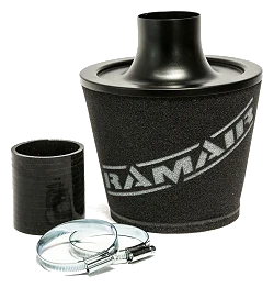 Uniwersalny stożkowy filtr powietrza aluminium Ramair JS-070-BK-KIT 70mm