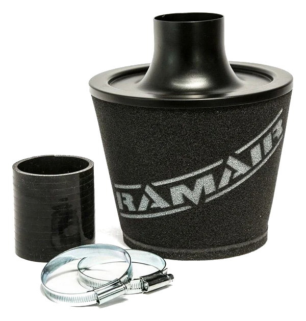 Uniwersalny stożkowy filtr powietrza aluminium Ramair JS-070-BK-KIT 70mm