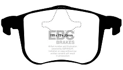 DP51416NDX Klocki hamulcowe BLUESTUFF NDX EBC Brakes Saab 9-3 Convertible Saab 93X 9/3 Aero 9/3 XWD 9|3