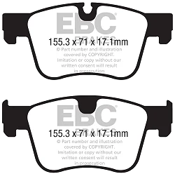 DPX2359 Klocki hamulcowe ULTIMAX2 EBC Brakes Citroen Berlingo C5 Aircross Citroen COMMERCIAL Berlingo DS DS7 Crossback Opel Grandland X Peugeot 508 Mk2 3008 SUV 5008 SUV Rifter Peugeot COMME