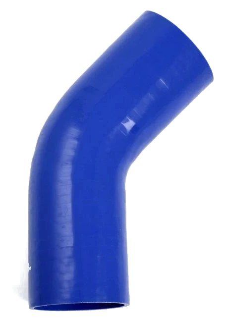 Wąż silikonowy niebieski 45 stopni 4,5" (114mm)