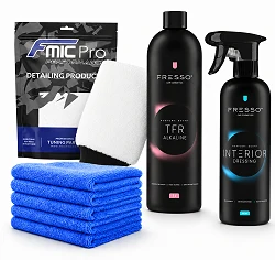 FMIC.Pro x FRESSO 8-el. Clean & Care Kit - zestaw do mycia i pielęgnacji auta Mycie wstępne i wnętrze