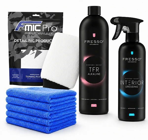 FMIC.Pro x FRESSO 8-el. Clean & Care Kit - zestaw do mycia i pielęgnacji auta Mycie wstępne i wnętrze