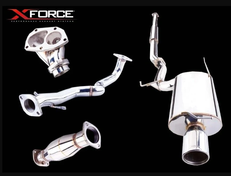 Układ wydechowy XForce Mitsubishi Lancer 2001-2007 EVO 7 8 9 stal nierdzewna