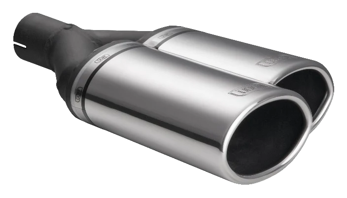 Uniwersalna końcówka tłumika owalna 220×80mm długość 220mm średnica montażowa 60mm - N2-54P*/60