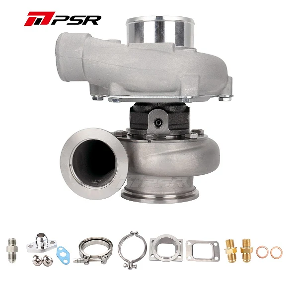 Turbosprężarka Pulsar PSR 3576 Gen2 .64 Stal nierdzewna Adapter T3 wlot 3" V-Band wylot Łożyska kulkowe