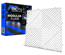 Podłoga modułowa panelowa FMIC.Pro do garażu warsztatu 40x40cm 20mm Biały
