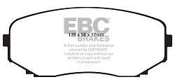 DP41794R Klocki hamulcowe YELLOWSTUFF EBC Brakes Ford Edge Mazda CX-5 CX-7 CX-9 Mitsubishi Eclipse Cross Outlander