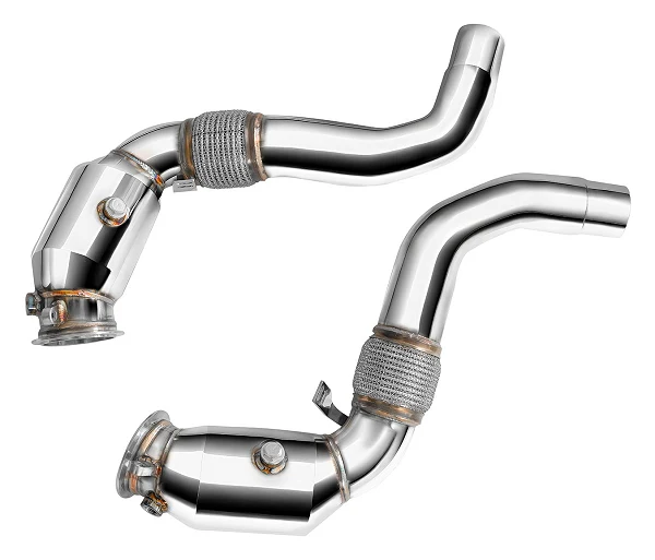 Downpipe FMIC.Pro BMW F15 F16 X5 50ix X6 50ix 4.0 4.4L N63B 2015- z katalizatorem