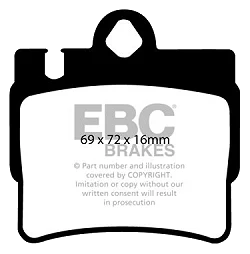 DP1364 Klocki hamulcowe ULTIMAX2 EBC Brakes Mercedes-Benz CLClass C215 CL500