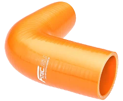 Kolanko silikonowe 90' 83mm Pomarańczowy