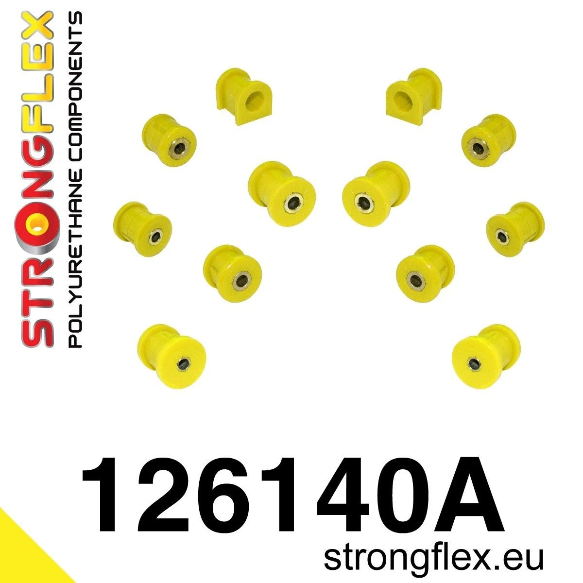 126140A: Zestaw tulei zawieszenia tylnego SPORT Mitsubishi Lancer EVO 4/5/6