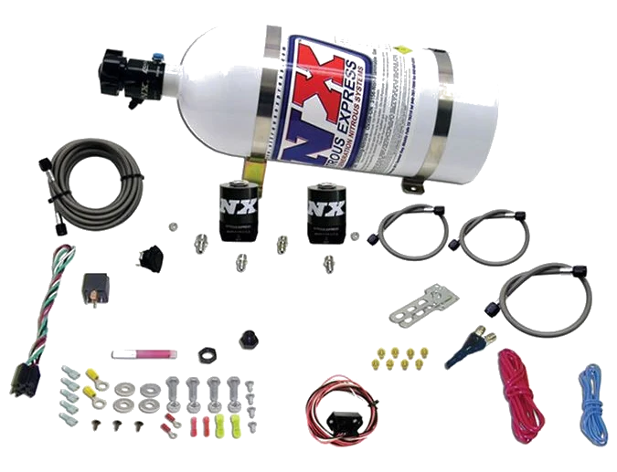 Drive-By-Wire Single Nozzle System with 10Lb Bottle for GM Vehicles (35-150Hp) Nitrous Express NX 20930-10