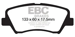 DP41874R Klocki hamulcowe YELLOWSTUFF EBC Brakes Hyundai Elantra Veloster KIA Hyundai Elantra Elantra Coupe Elantra GT KIA Forte Forte Koup Cee'd ED i30 GD i30 PD Cee'd JD ProCee'd JD Elantr