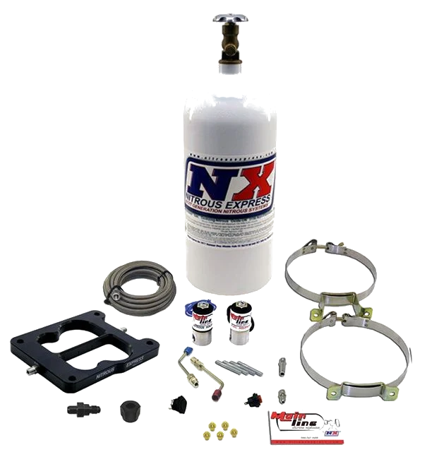 Mainline Q-Jet / Spreadbore Carbureted System with 10Lb Bottle Nitrous Express NX ML1002