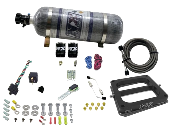 4500 Conventional Plate System Alcohol Pro-Power 100-500Hp with 12Lb Carbon Bottle Nitrous Express NX 50075-12