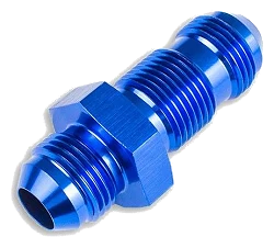 AN4 JIC Nypel adapter grodziowy prosty Niebieski