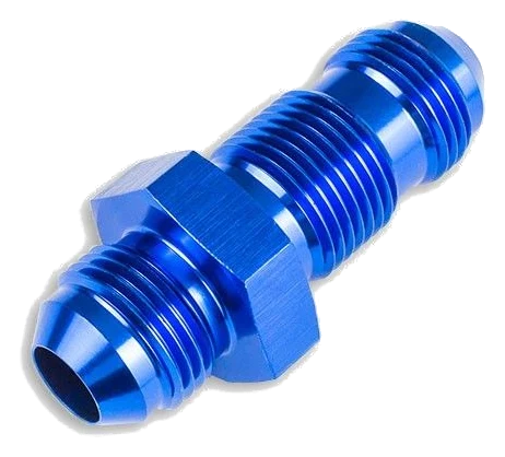 AN4 JIC Nypel adapter grodziowy prosty Niebieski