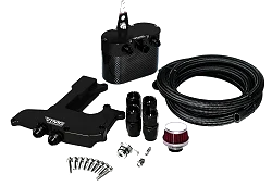 RTMG Performance Carbon Fiber Oil Catch Can Kit for 1.8/2.0 TSI Large Black