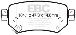 DPX2287 Klocki hamulcowe ULTIMAX2 EBC Brakes Mazda 6 GJ 6 GL