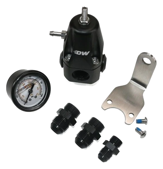 DeatschWerks DWR1000 AFPR Pressure Gauge 8AN and 6AN Fittings