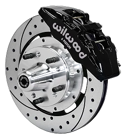 Wilwood 140-10738 Zestaw Hamulców Przednich Forged Dynapro 6 Hub 12.19 Wiercony czarny Cadillac Chevrolet GMC Pontiac