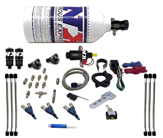 Three Cylinder Piranha System with 2.5Lb Bottle Nitrous Express NX 60033P
