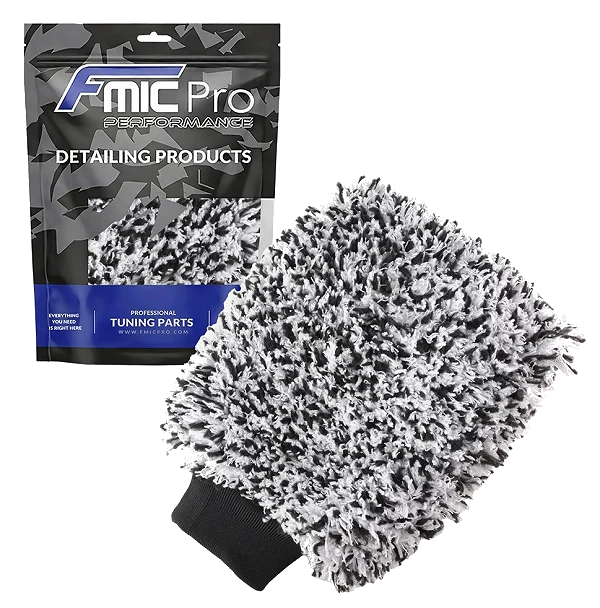 Rękawica do mycia auta z mikrofibry FMIC.Pro długie włosie 28×18 cm