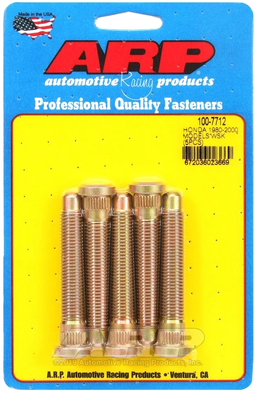 Komplet długich szpilek piasty ARP 100-7712 (5 szt.) Honda 80-00 M12 X 2.85 inch