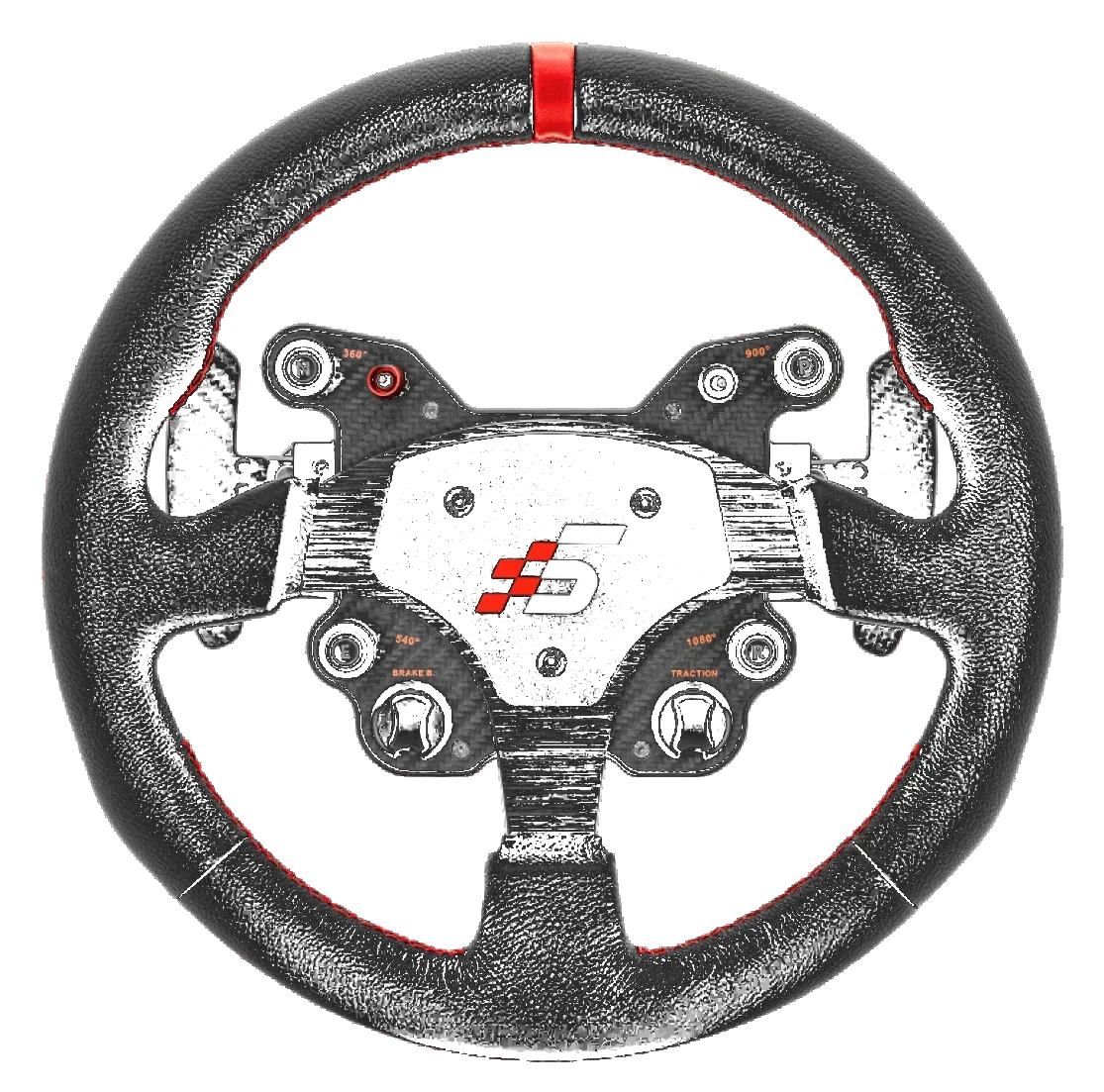 Skórzana Kierownica GT1 330mm Typ R SIMAGIC Łopatki Zmiany Biegów Symulator Simracing