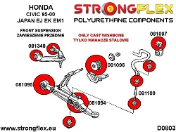 081109B: Tulejka łącznika stabilizatora - przekładka Honda Civic