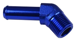 Łącznik 45' 1/4 NPT na króciec 3/8" Niebieski