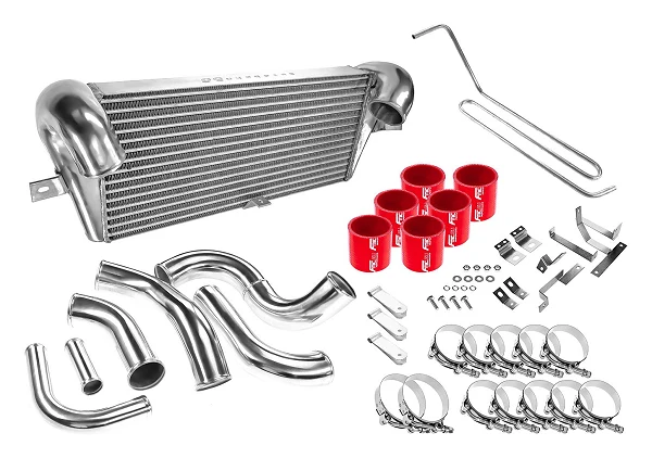Kompletny zestaw intercoolera Mazda RX-7 FD3S 13B FMRC Twin Turbo 93-97 Czerwony