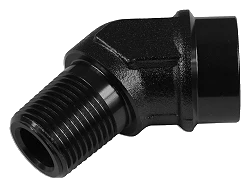 3/8 NPT 45' Nypel adapter żeńsko-męski Czarny