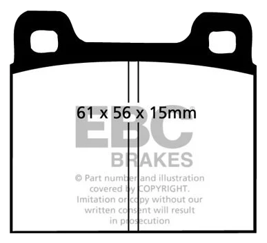 DP8104RPX Sportowe klocki hamulcowe RP-X Racing EBC Brakes Porsche 911 911E 911 S 911 T 912 912E 914 914/6 DINO 246 308 Ferrari 208 246 308 GT4 308 Mondial Lancia Stratos Maserati Biturbo Sp