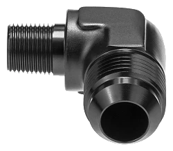 AN12 - 1/2 NPT 90' Nypel adapter męsko-męski JIC - NPT Czarny
