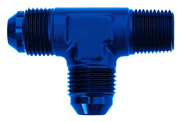 Adapter Trójnik Męski/Męski/Męski AN12 - AN12 - 3/4 NPT Niebieski