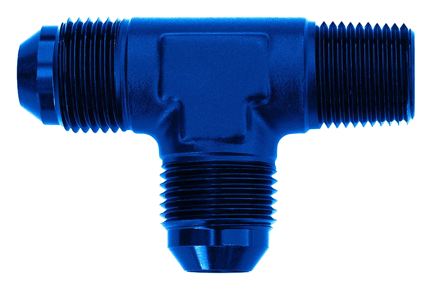Adapter Trójnik Męski/Męski/Męski AN12 - AN12 - 3/4 NPT Niebieski